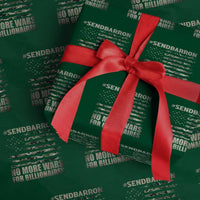 Send Barron Wrapping Paper Roll Vintage American Flag Camo Soldier Hashtag Meme