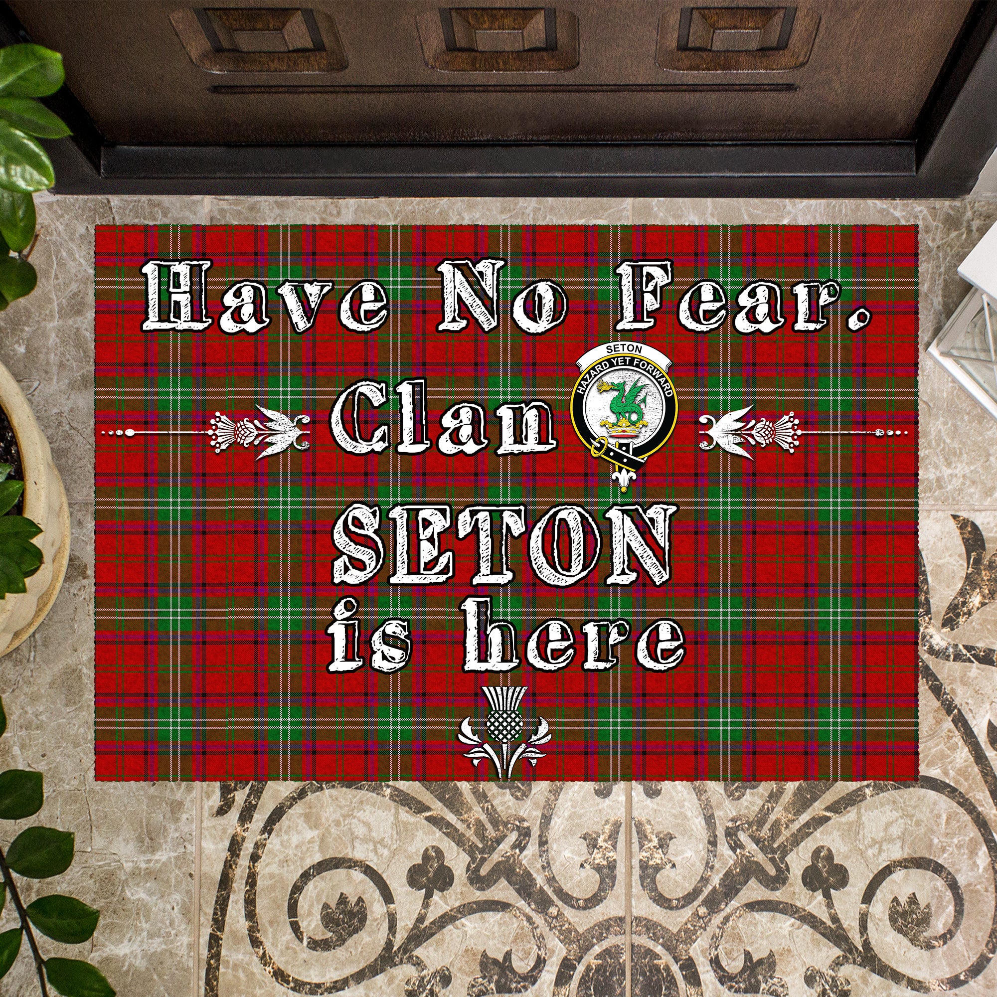 seton-clan-tartan-door-mat-family-crest-have-no-fear-tartan-door-mat
