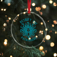 Sexual Assault Awareness Crystal Glass Ornament Petrify The Patriarchy Medusa Feminism