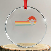 Shaka Hand Crystal Glass Ornament Retro Vintage Shaka Sign Rasta Hawaii Hawaiian - Wonder Print Shop