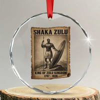 Shaka Zulu Crystal Glass Ornament King of Zulu Kingdom Indigenous African Tribe