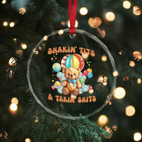 Shakin' Tits and Takin' Shits Crystal Glass Ornament Naughty Funny Inappropriate TS10