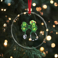 Shamrock Coquette Bow Stethoscope Crystal Glass Ornament Registered Nurse Nursing St Patricks Day TS02