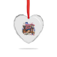 She Is From Texas I Can Tell Heart Crystal Glass Ornament Texas Girl Pride