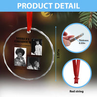 Shirley Chisholm Unbought And Unbossed Crystal Glass Ornament Vintage Feminist Poster