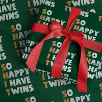 Shit So I Have Twins Wrapping Paper Roll Funny Twin Dad Twin Mom
