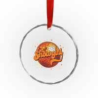 Showgirl Crystal Glass Ornament Orange Show Girl Concert Country Music Fan Gift