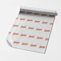 Showgirl Wrapping Paper Roll Varsity Script Vintage Sports Jersey Style TS10