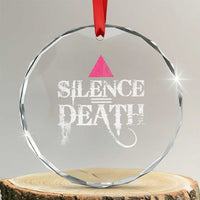 Silence Death Crystal Glass Ornament LGBTQ Pride Month TS10
