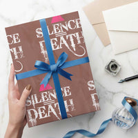 Silence Death Wrapping Paper Roll LGBTQ Pride Month - Wonder Print Shop