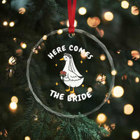 Silly Goose Bride Crystal Glass Ornament Funny Goose Lovers TS10