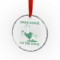 Silly Goose Dad Crystal Glass Ornament New Dad Pregnancy Announcement Fathers Day