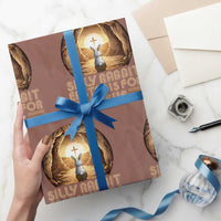 Silly Rabbit Easter Is For Jesus Wrapping Paper Roll Christian Jesus Easter