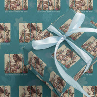 Silly Rabbit Easter Is For Jesus Wrapping Paper Roll Christian Jeusus Floral Easter