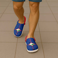 Sint Eustatius Clogs Shoes Heritage Palette Flag-Inspired - Wonder Print Shop