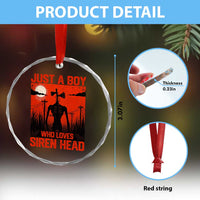 Siren Head Crystal Glass Ornament American Cryptid Lovers Boy TS10