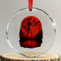 Siren Head Crystal Glass Ornament Supernatural American Cryptid Full Blood Moon Halloween TS10