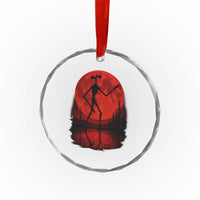 Siren Head Crystal Glass Ornament Supernatural American Cryptid Full Blood Moon Halloween TS10