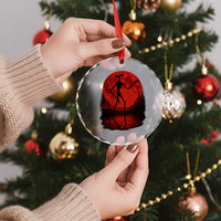 Siren Head Crystal Glass Ornament Supernatural American Cryptid Full Blood Moon Halloween - Wonder Print Shop