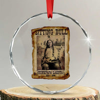 Sitting Bull Crystal Glass Ornament Native American Indian Chief Hunkpapa Lakota Sioux TS10