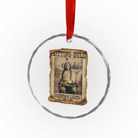 Sitting Bull Crystal Glass Ornament Native American Indian Chief Hunkpapa Lakota Sioux TS10