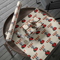 Siuuuu Goat Soccer Celebration Wrapping Paper Roll Gift For Fans