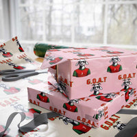 Siuuuu Goat Soccer Celebration Wrapping Paper Roll Gift For Fans