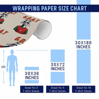 Siuuuu Goat Soccer Celebration Wrapping Paper Roll Gift For Fans
