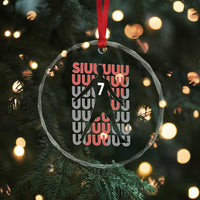 Siuuuu Soccer Celebration Crystal Glass Ornament Gift For Fans
