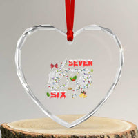 Six And Seven Meme Skeleton Heart Crystal Glass Ornament Funny Trendy Christmas Party Gift - Wonder Print Shop