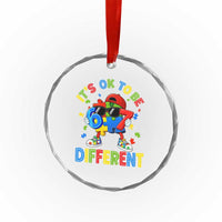 Six Seven Autism Awareness Crystal Glass Ornament It Is Ok To Be Different 67 Meme Puzzle