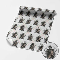 Six Seven Meme Skeleton Cowboy Wrapping Paper Roll Funny Western Gift - Wonder Print Shop