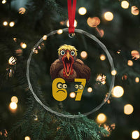 Six Seven Meme Turkey Crystal Glass Ornament Trending Gen Alpha Thanksgiving Gift TS12