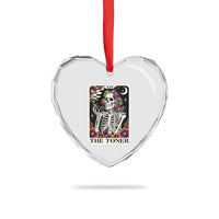 Skeleton 420 Cannabis Heart Crystal Glass Ornament Tarot Card The Stoner Weed Lover - Wonder Print Shop
