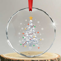 Skeleton Xmas Crystal Glass Ornament Skull Christmas Tree TS09