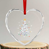 Skeleton Xmas Heart Crystal Glass Ornament Skull Christmas Tree - Wonder Print Shop