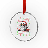 Skibidi Rizzmas Xmas Crystal Glass Ornament Rizz Santa Claus Funny Christmas Gen Alpha TS10