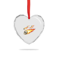 Skull Meteorite Heart Crystal Glass Ornament Deep Space Asteroid Meteor Shower