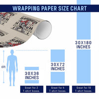 Slapsquatch Hockey Player Wrapping Paper Roll Funny Bigfoot Ugly Christmas Gift - Wonder Print Shop