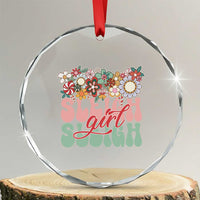 Sleigh Girl Sleigh Crystal Glass Ornament Christmas Retro Groove Slay Girl TS11