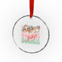Sleigh Girl Sleigh Crystal Glass Ornament Christmas Retro Groove Slay Girl TS11