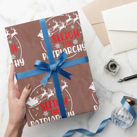Sleigh The Patriarchy Wrapping Paper Roll Feminist Christmas Womens Rights - Wonder Print Shop