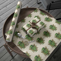 Slimy Shamrock Baseball Glove Wrapping Paper Roll St Patricks Day Gift