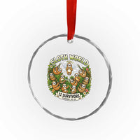 Sloth World 11 Survivors Wildlife Awareness Crystal Glass Ornament Florida Animal Rights Protest and Support