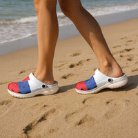 Slovakia Clogs Shoes Flag Color Inspiration - Wonder Print Shop