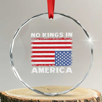 Snarky No Kings In America Crystal Glass Ornament 86 47 No Faux King Way US Flag Upside Down TS10