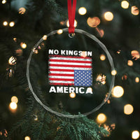 Snarky No Kings In America Crystal Glass Ornament 86 47 No Faux King Way US Flag Upside Down TS10