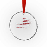 Snarky No Kings In America Crystal Glass Ornament No Faux King Way 86 47 US Flag Impeach 47 - Wonder Print Shop