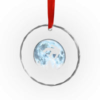 Snowboard Moon Snowboarding Winter Sports Crystal Glass Ornament - Wonder Print Shop