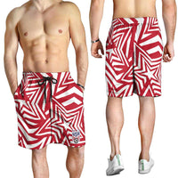 Soccer 2026 USA Shorts for Men Red Star Stylized